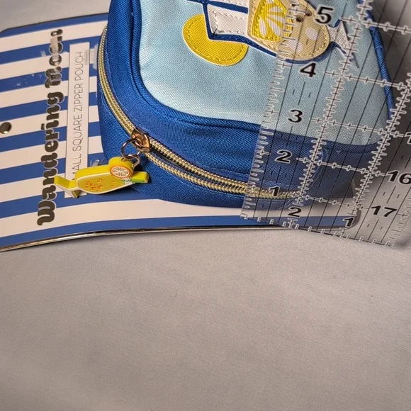 Wandering Moon Small Square Zipper Pouch Lemonade - Picture 8 of 8